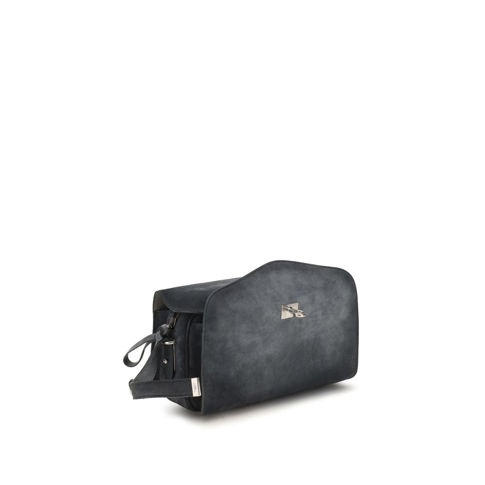 Balenciaga Blue Suede Shoulder Bag