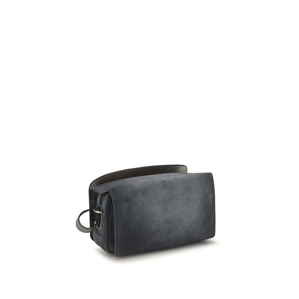 Balenciaga Blue Suede Shoulder Bag
