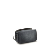 Balenciaga Blue Suede Shoulder Bag