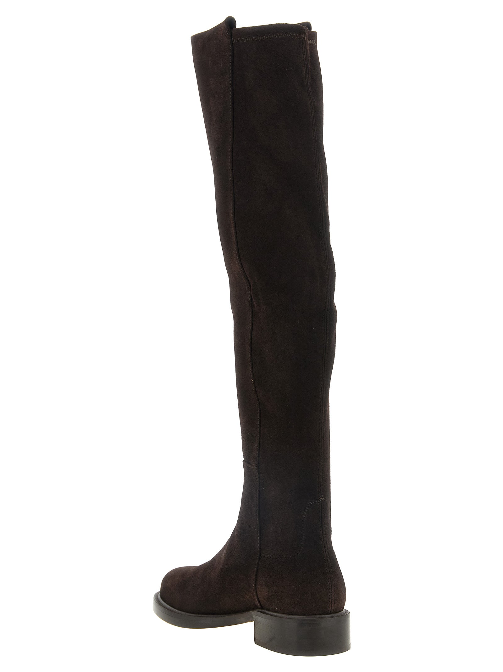 Stuart Weitzman Brown Lamb Leather Boots