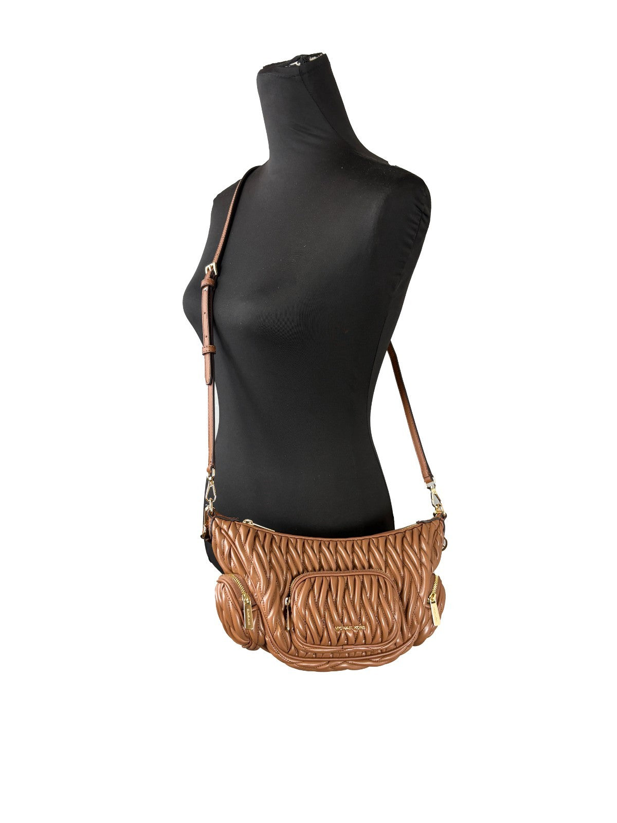 Michael Kors Luggage Polyurethane Leather Crossbody Bag