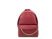 Michael Kors Cherry Red Leather Backpack