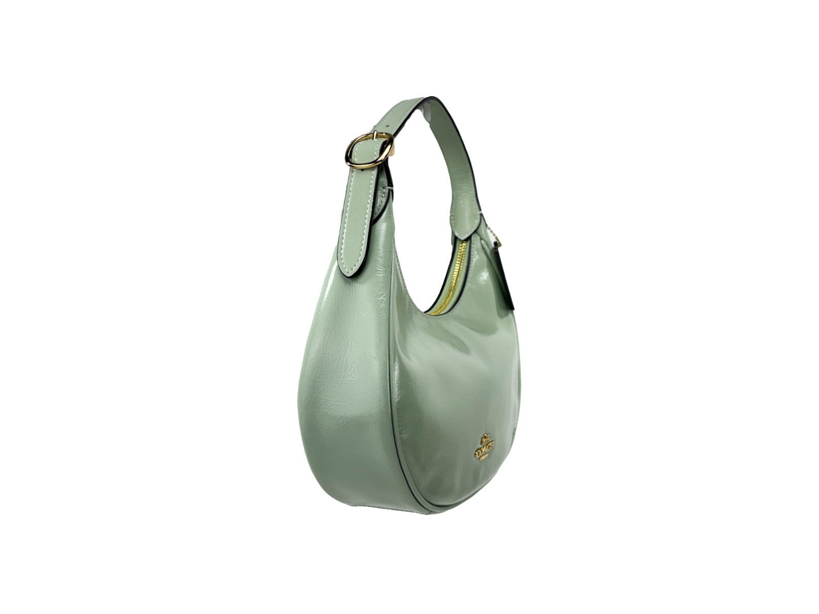 COACH Glazed Leather Shoulder Bag