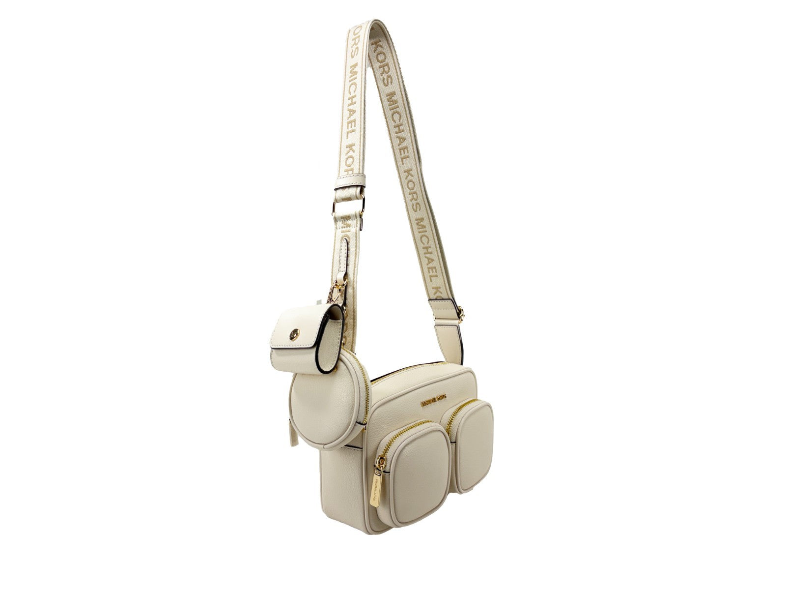 Michael Kors Light Cream Leather Crossbody Bags