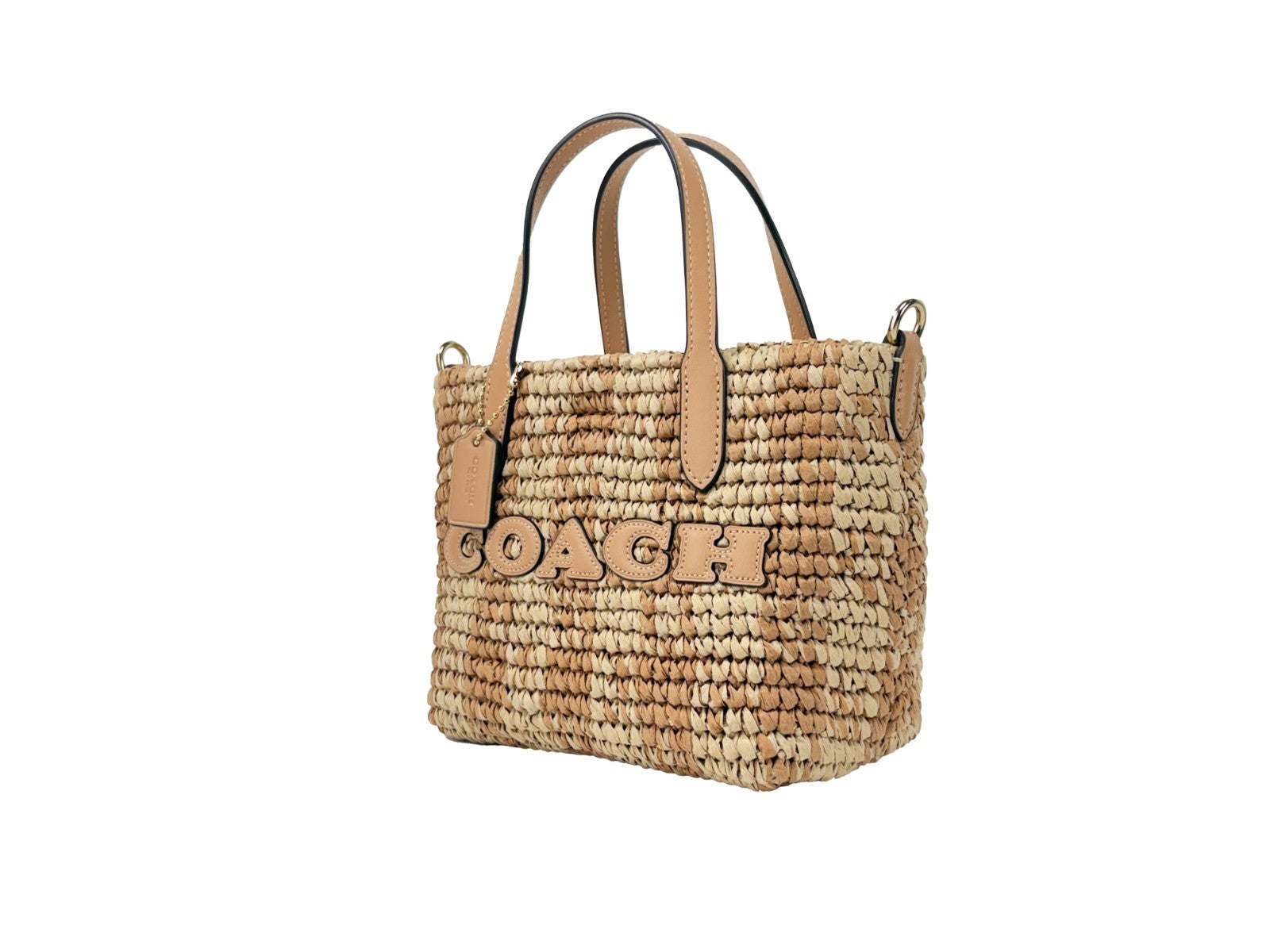 COACH Straw Tote Crossbody Bags