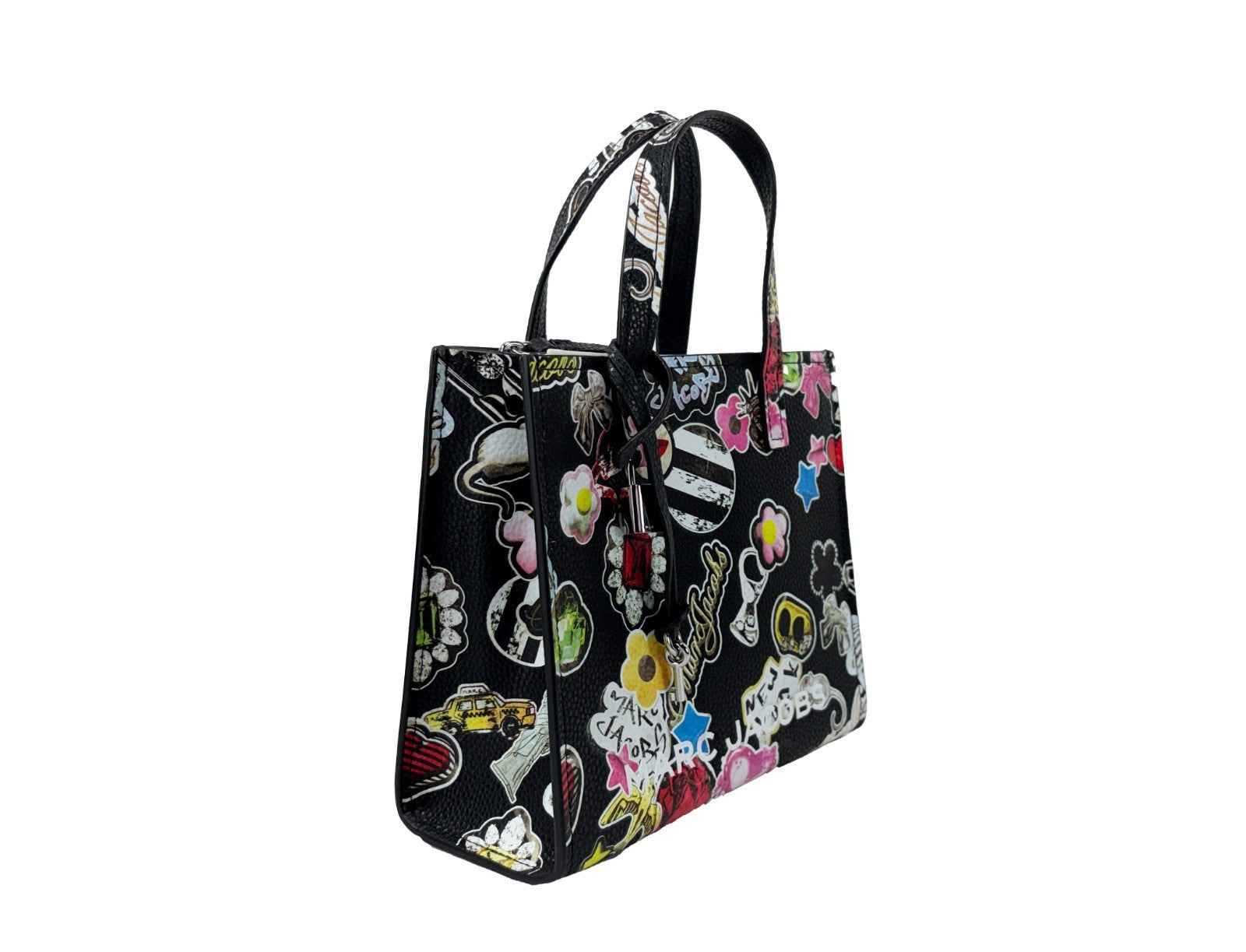 Marc Jacobs Black Multi Pebbled Leather Crossbody Bag