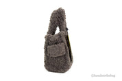 Marc Jacobs Grey Faux Fur Tote Bags