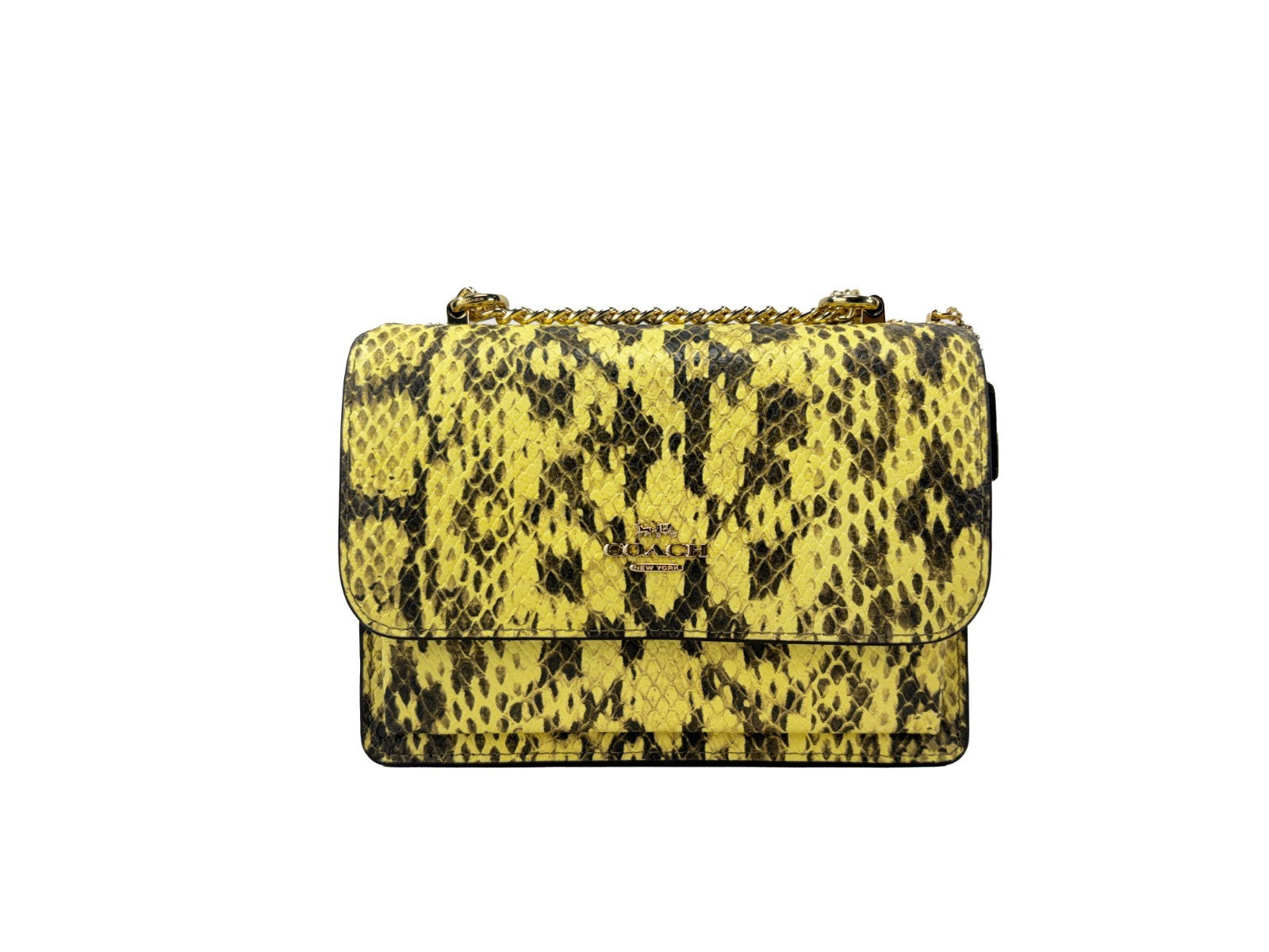 COACH Yellow Leather Crossbody Bag