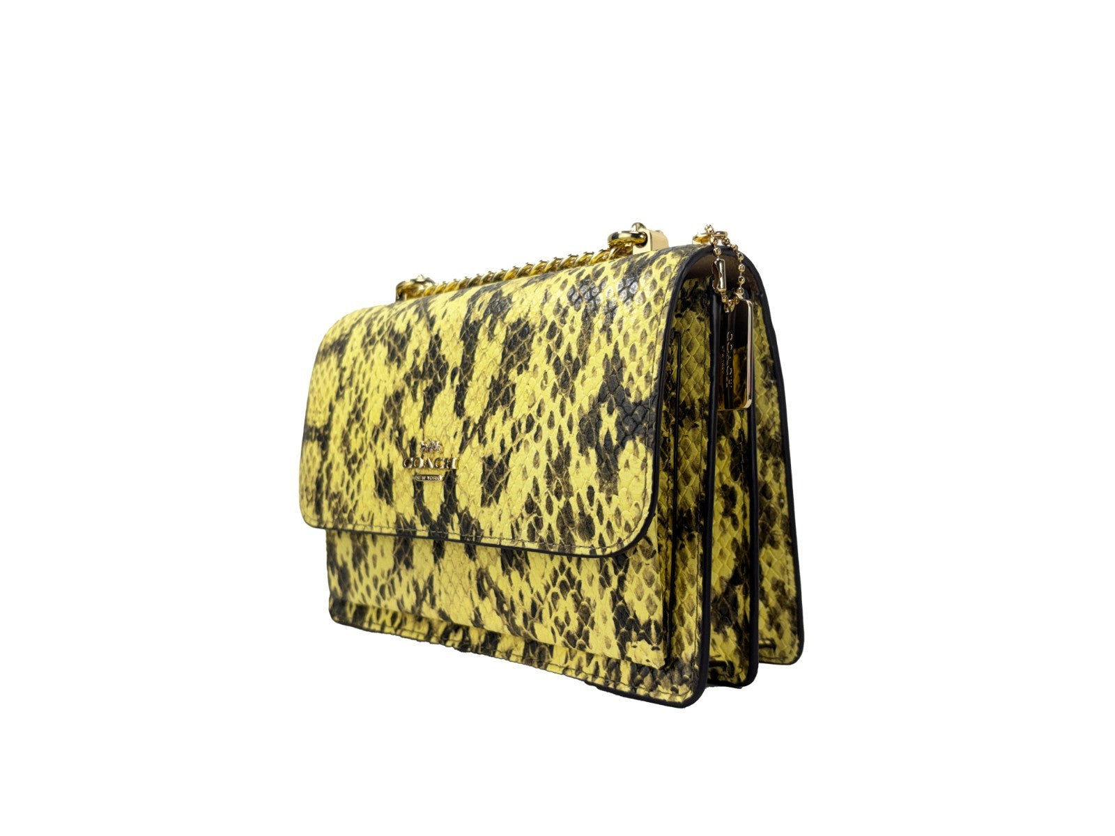 COACH Yellow Leather Crossbody Bag
