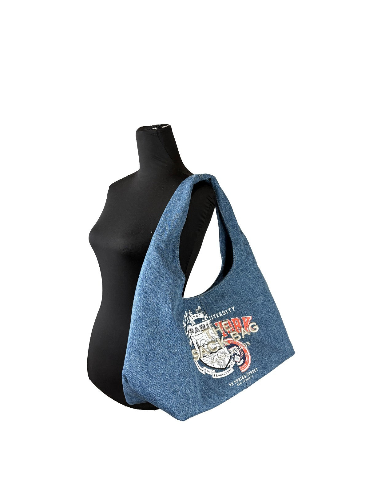 Marc Jacobs Blue Denim Denim Sack Bag