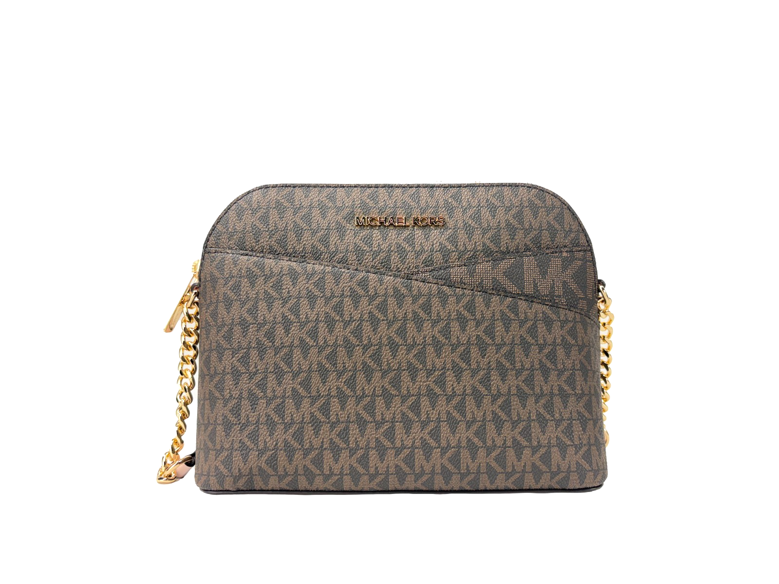 Michael Kors Brown / Powder Blush Saffiano Leather Crossbody Bag