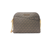 Michael Kors Brown / Powder Blush Saffiano Leather Crossbody Bag
