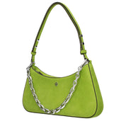 Tory Burch Green Suede Shoulder Bags