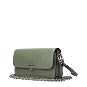 Tory Burch Green Patent Leather Handbag