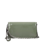 Tory Burch Green Patent Leather Handbag