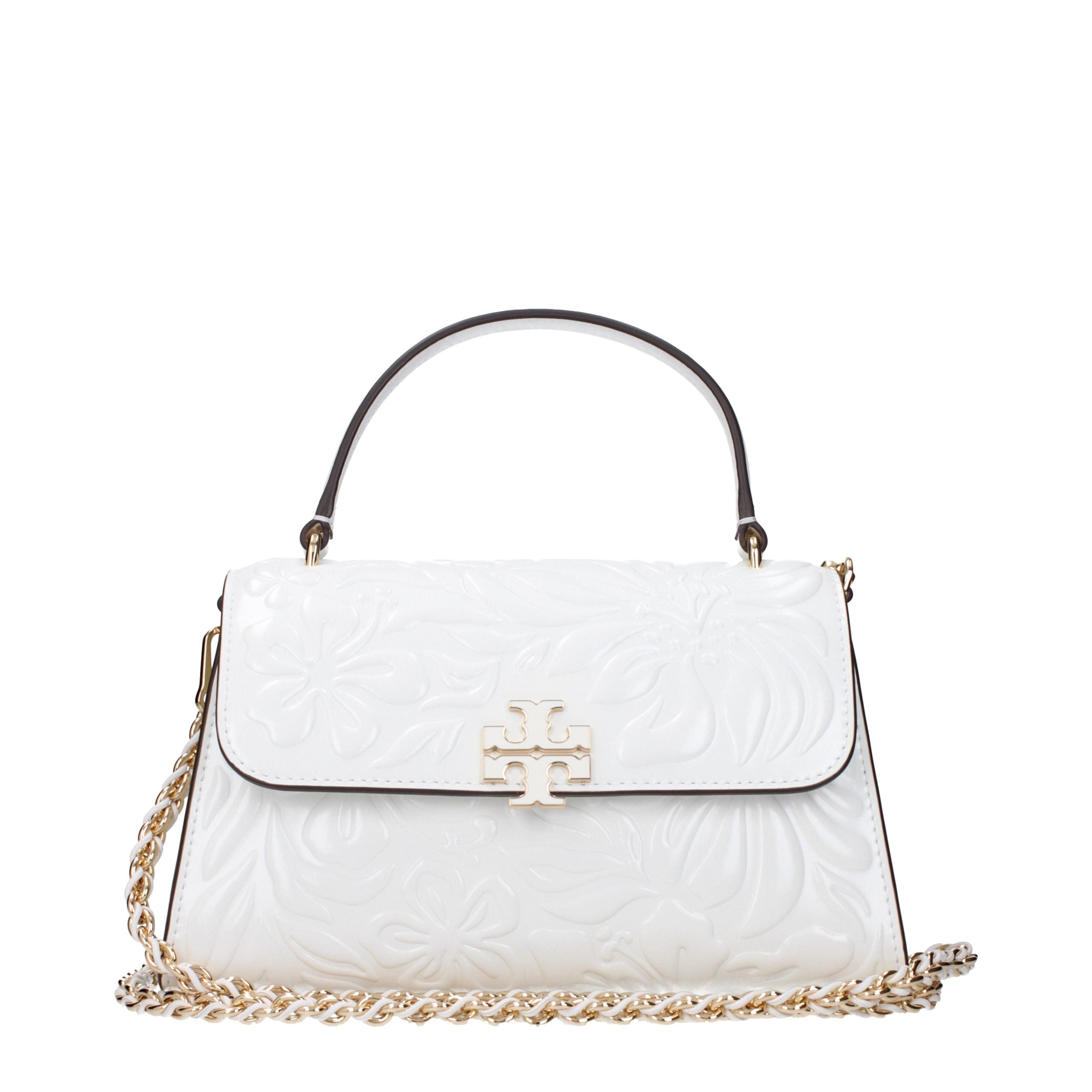 Tory Burch White Leather Handbags