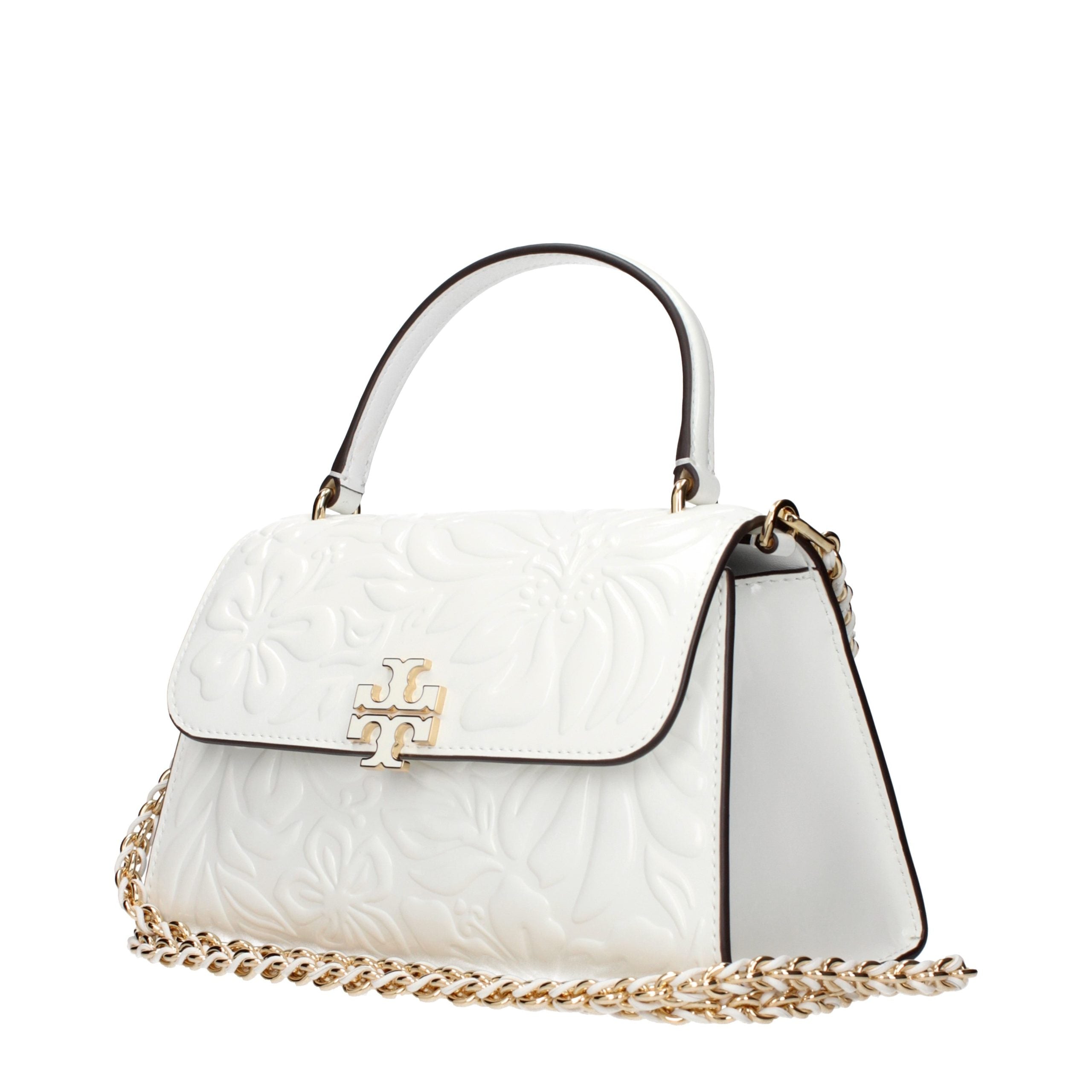 Tory Burch White Leather Handbags