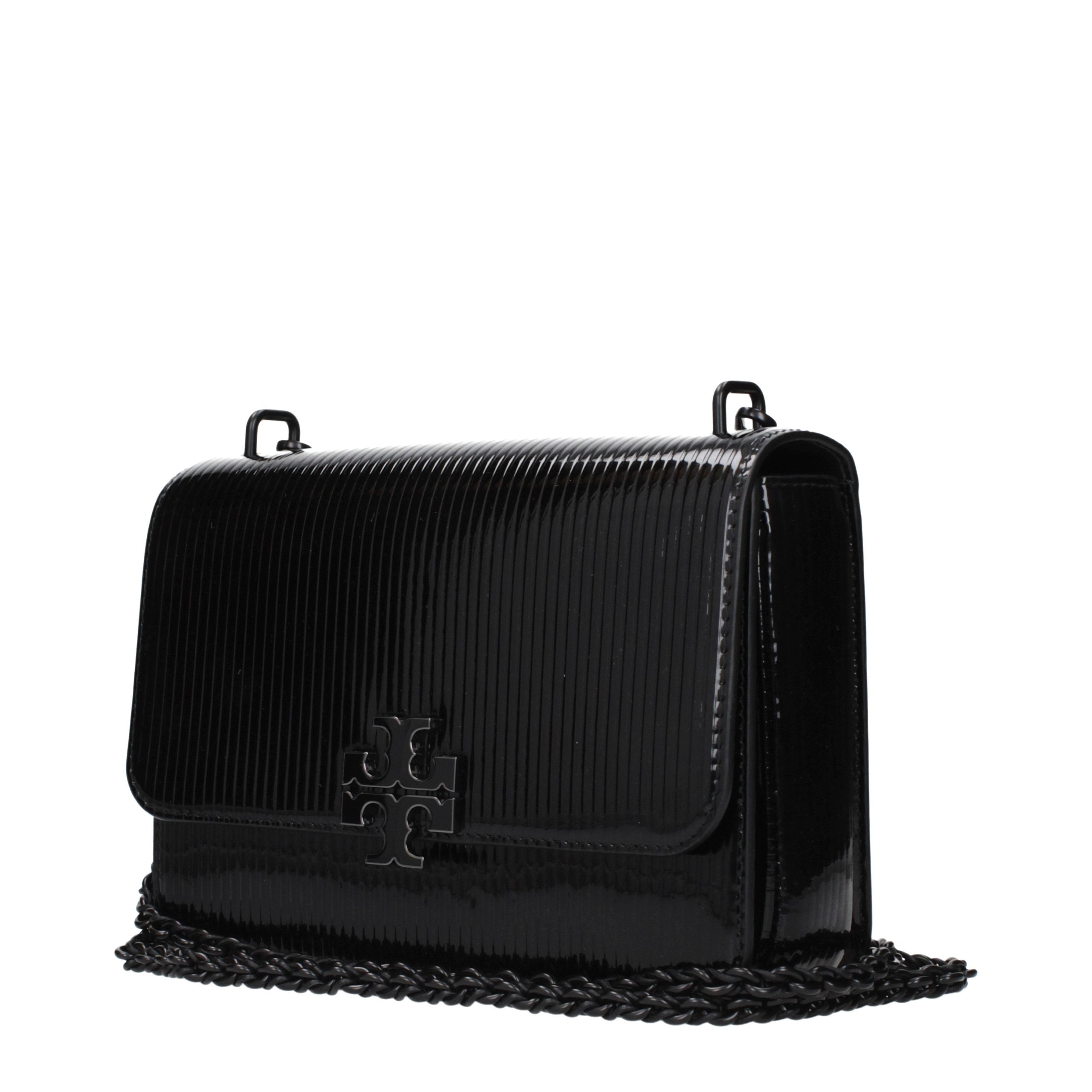 Tory Burch Black Patent Leather Crossbody Bag