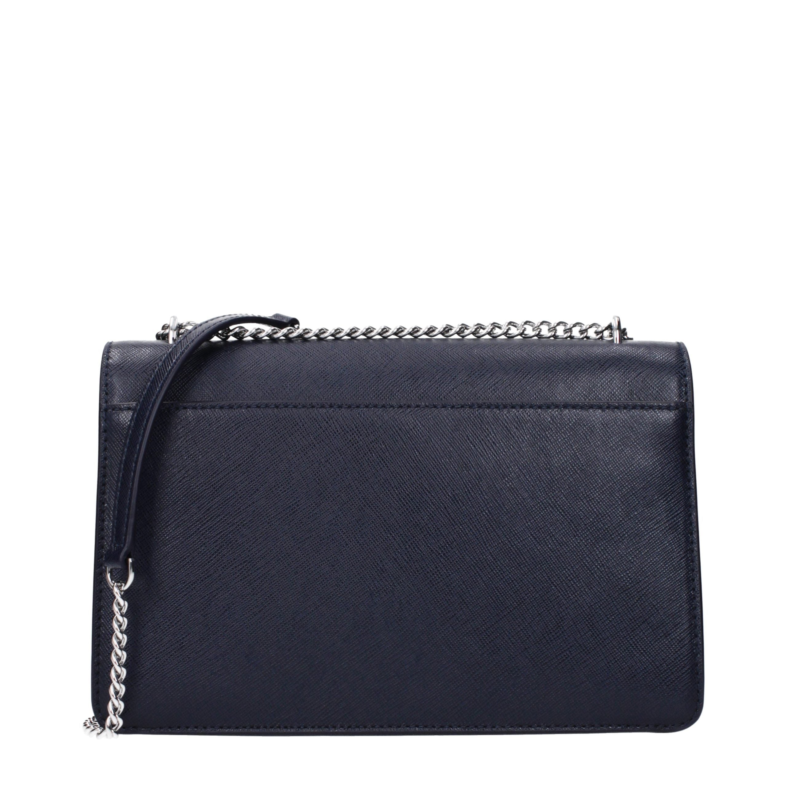 Tory Burch Blue Leather Crossbody Bags