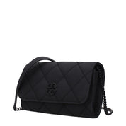 Tory Burch Black Rubberized Leather Clutch Bag