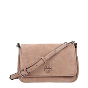 Tory Burch Pink Leather Suede Crossbody Bag