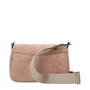 Tory Burch Pink Leather Suede Crossbody Bag