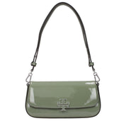 Tory Burch Green Patent Leather Shoulder Bag
