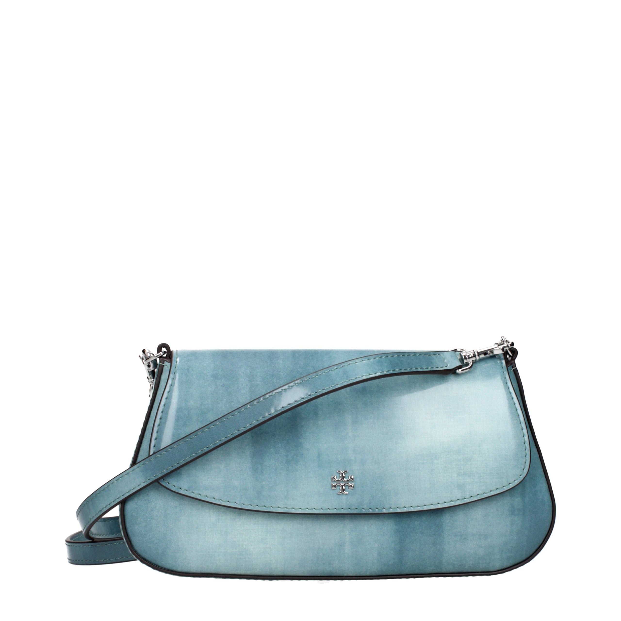 Tory Burch Blue Leather Crossbody Bags