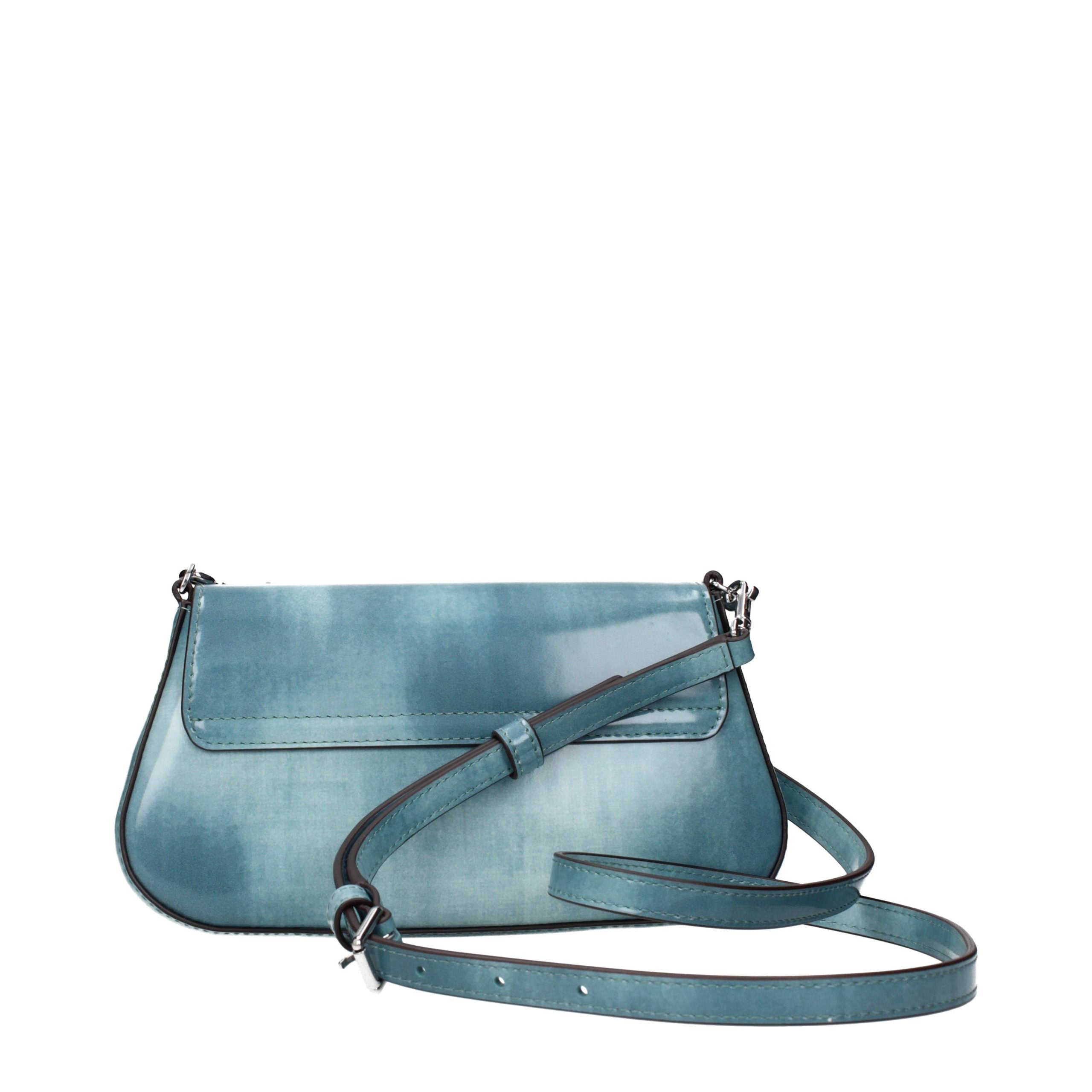 Tory Burch Blue Leather Crossbody Bags