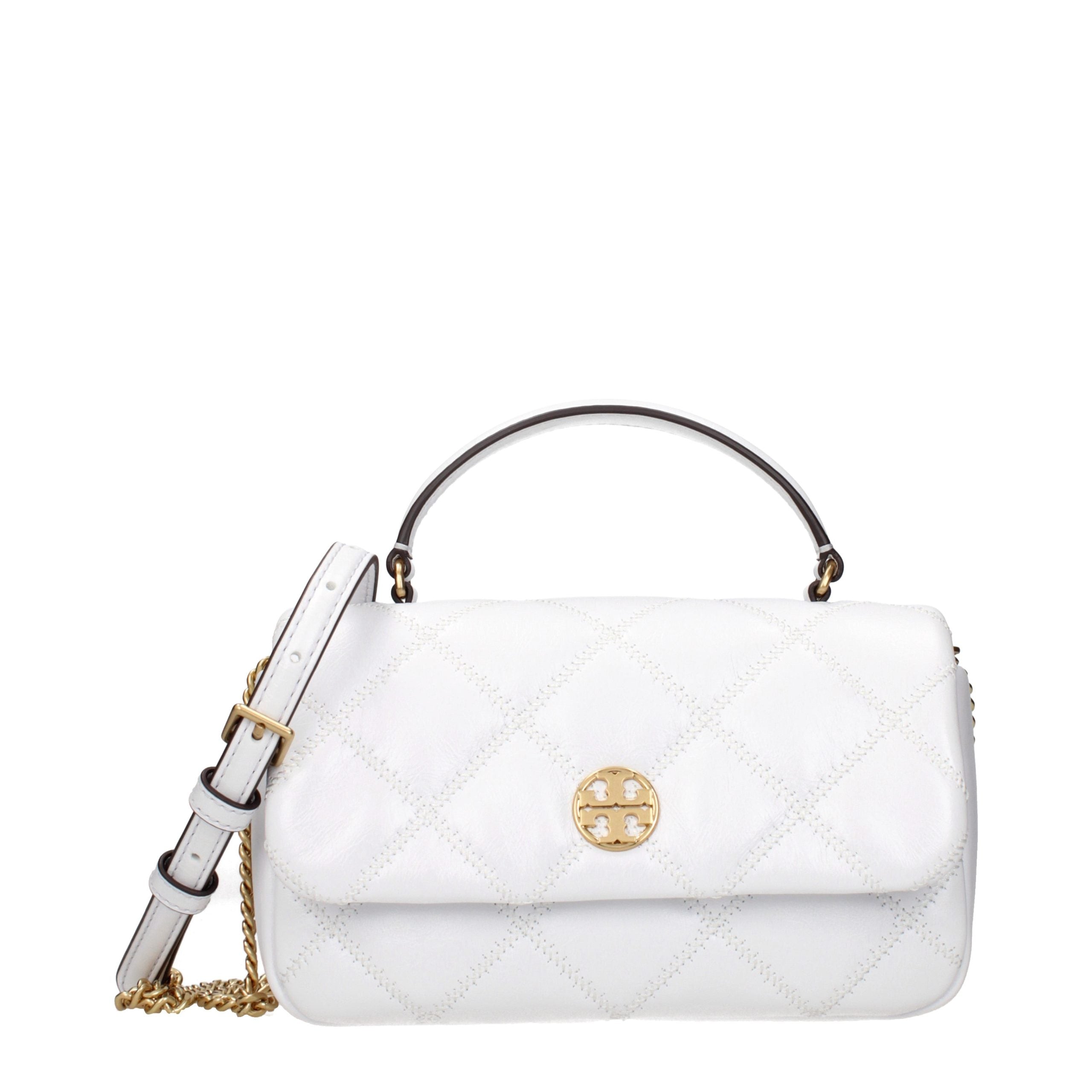 Tory Burch White Leather Handbags