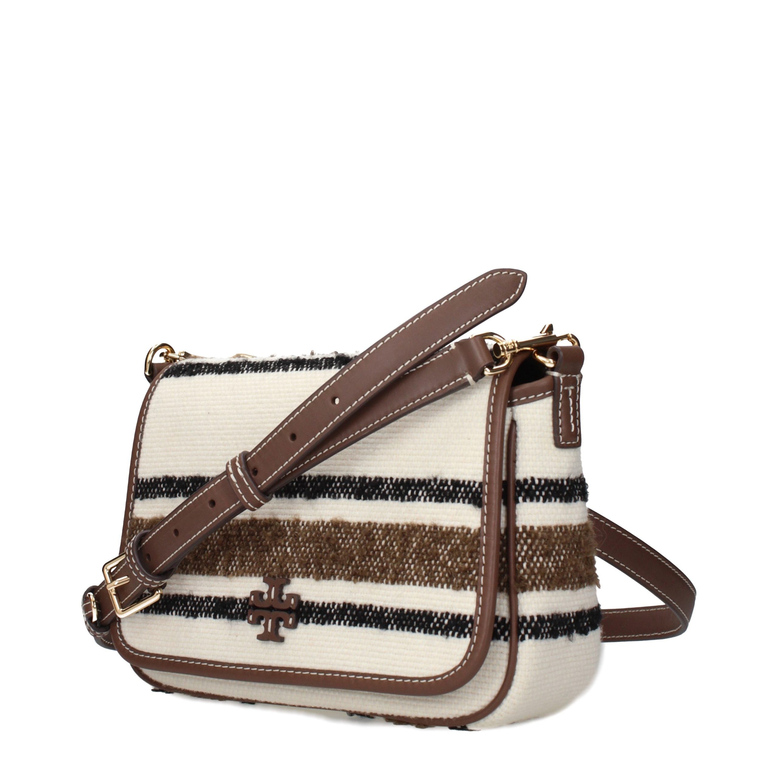 Tory Burch Beige Fabric Crossbody Bags