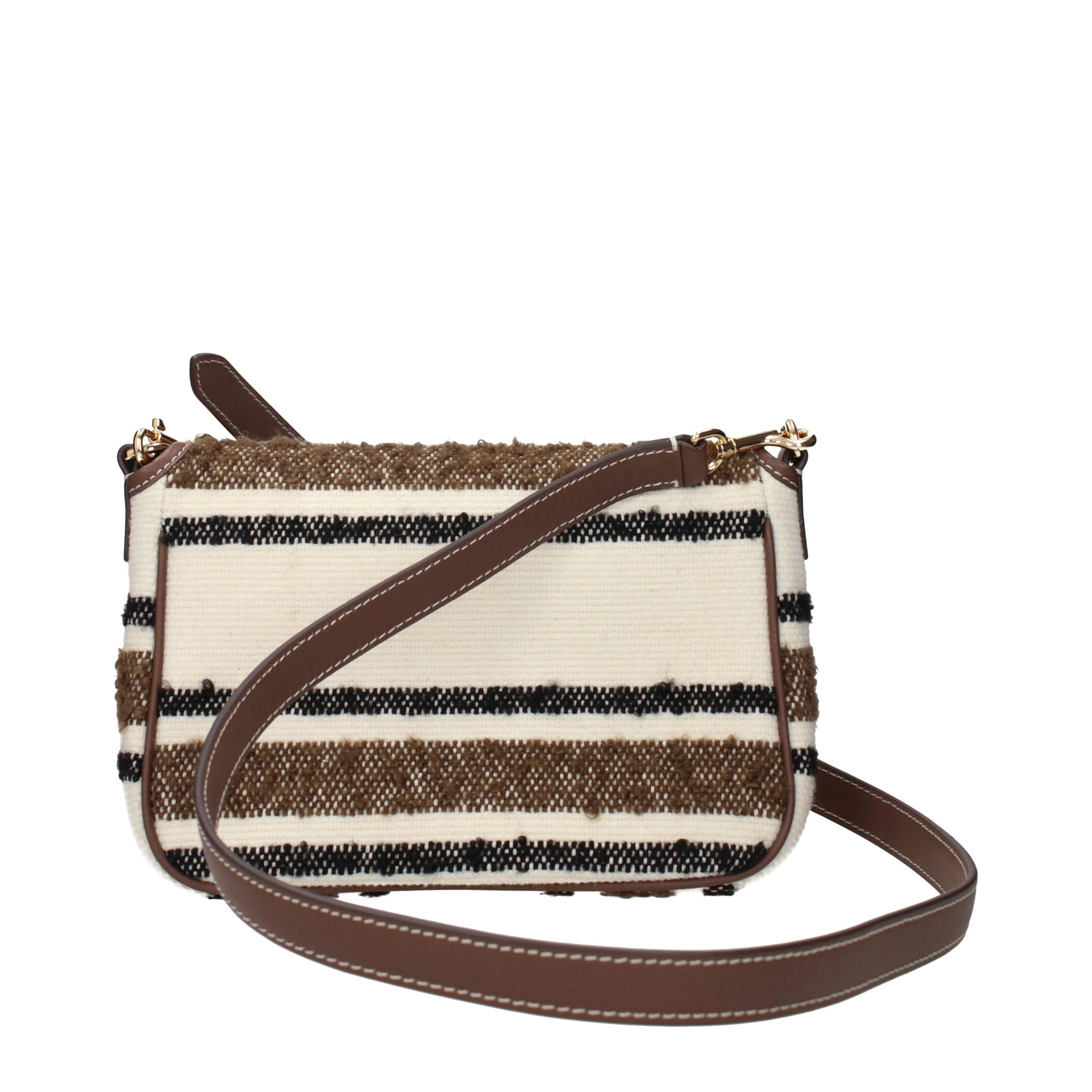 Tory Burch Beige Fabric Crossbody Bags