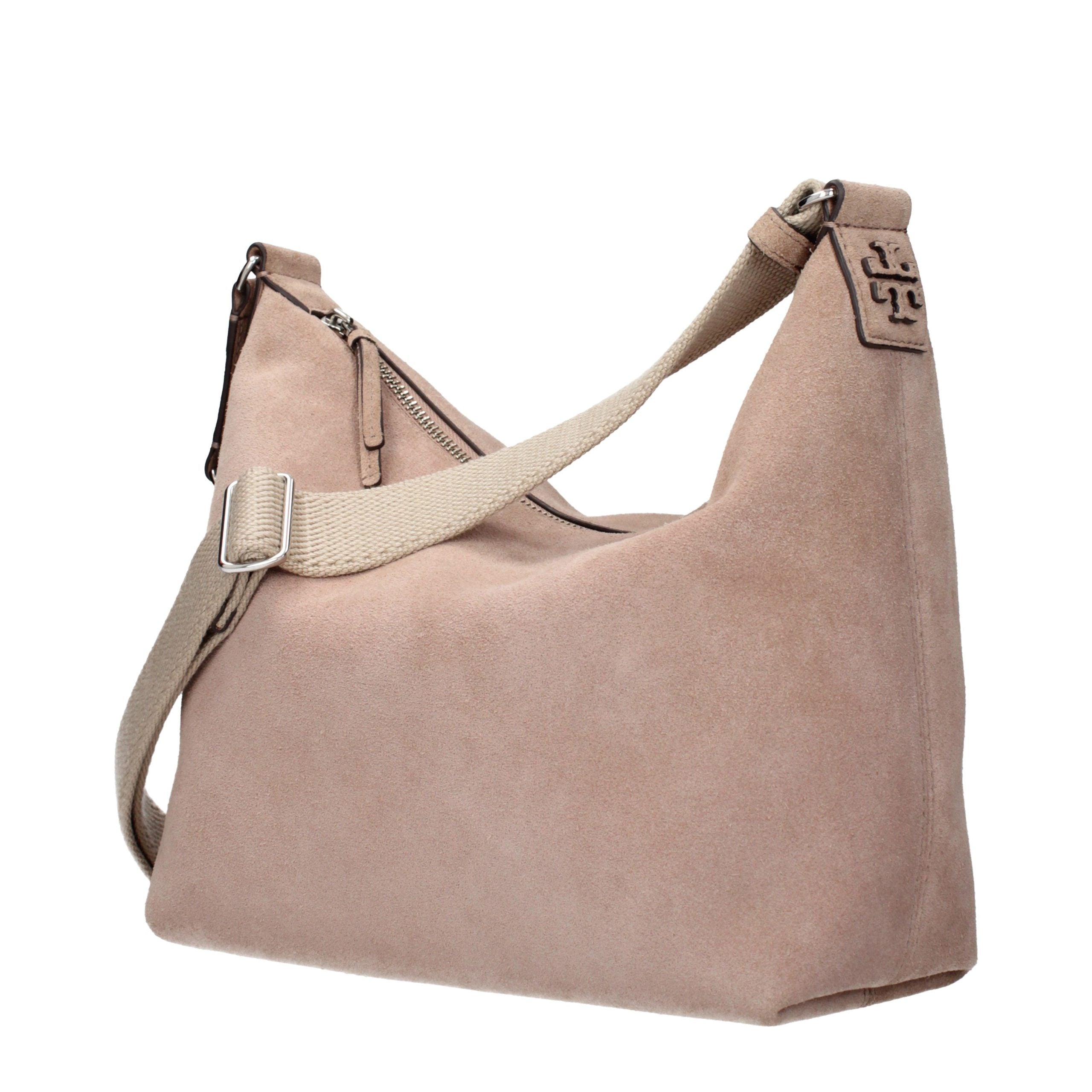 Tory Burch Pink Suede Leather Crossbody Bag