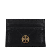 Tory Burch Black Leather Cardholder