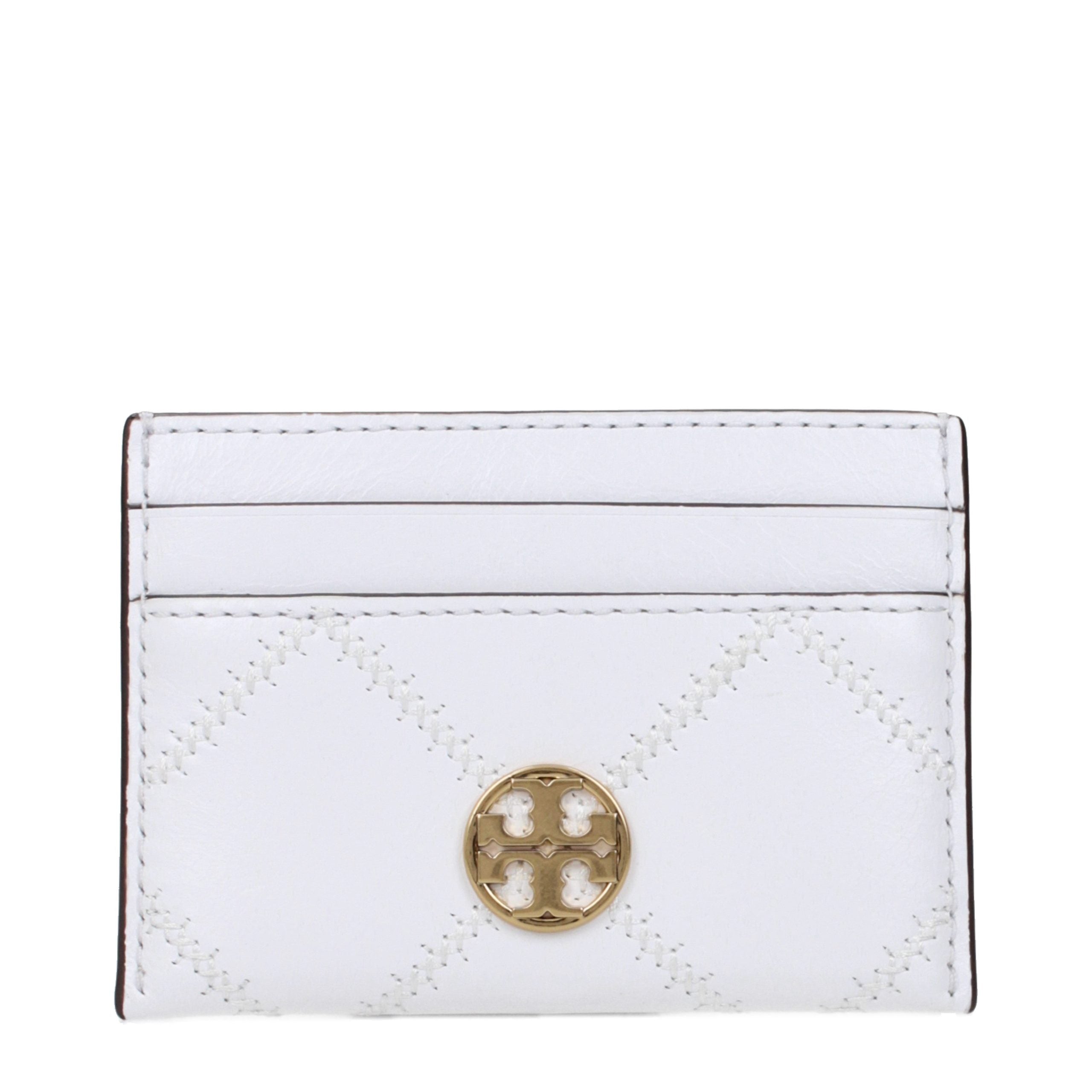 Tory Burch White Leather Document Holders