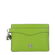 Tory Burch Green Leather Cardholders