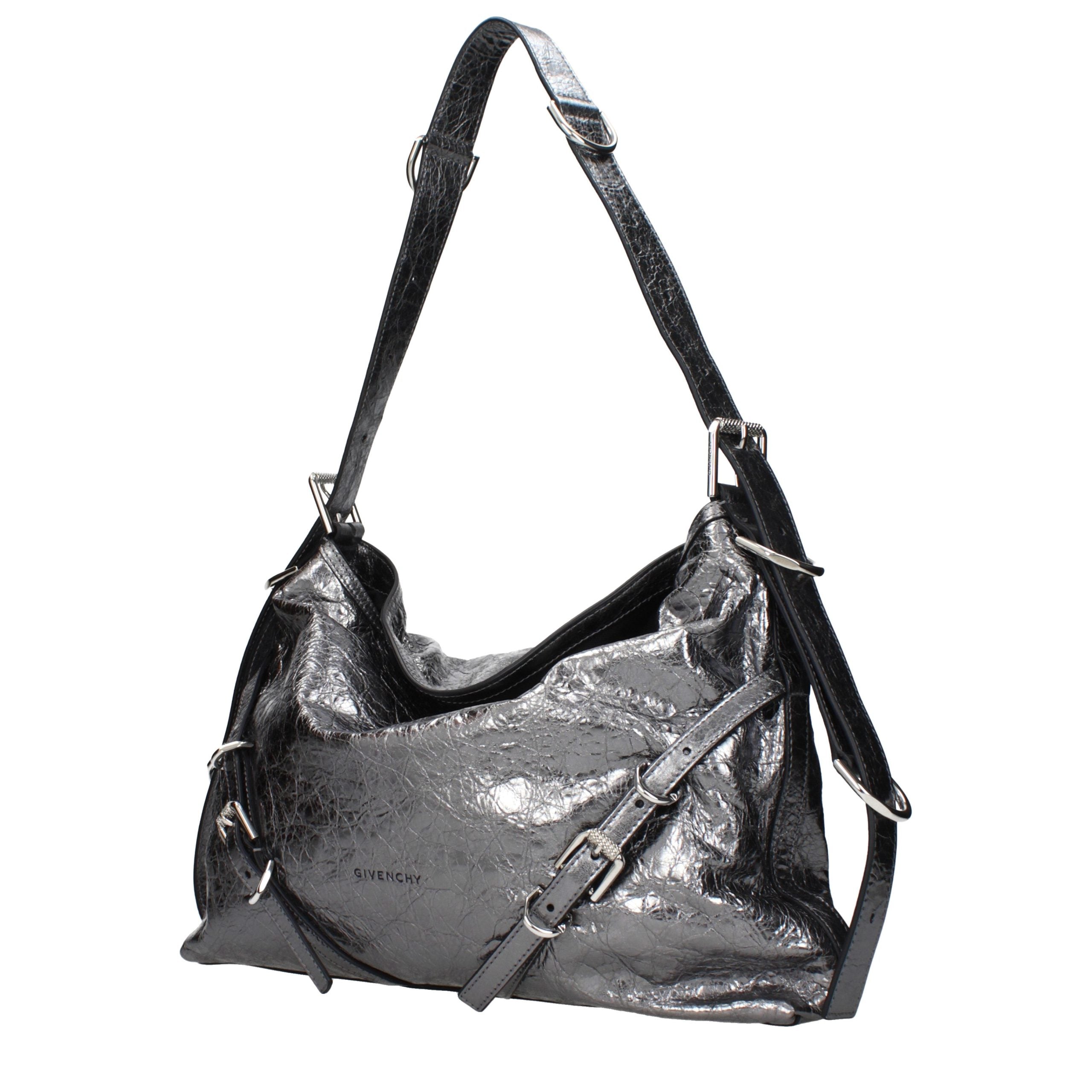 Givenchy Silver Leather Shoulder Bag