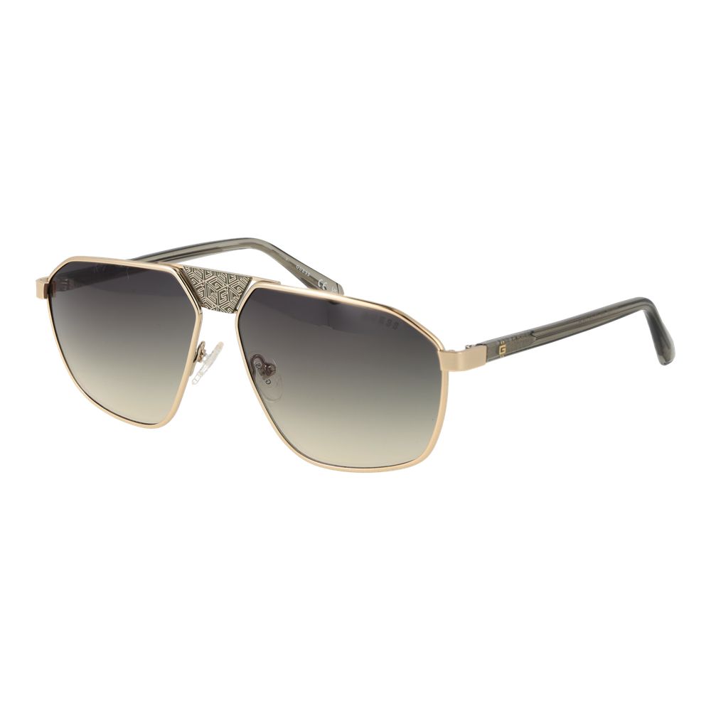 Guess Gold Metal Aviator Sunglasses