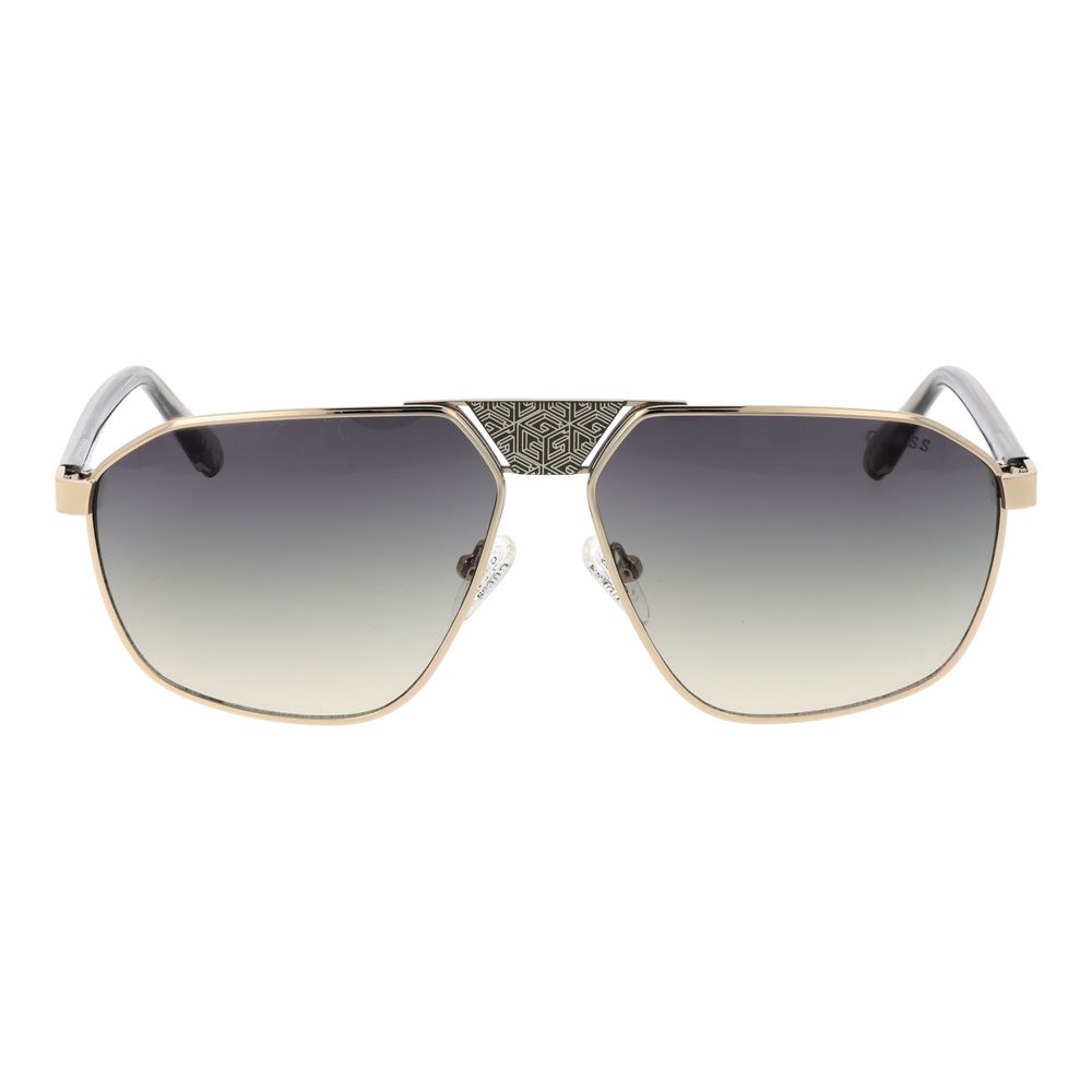 Guess Gold Metal Aviator Sunglasses