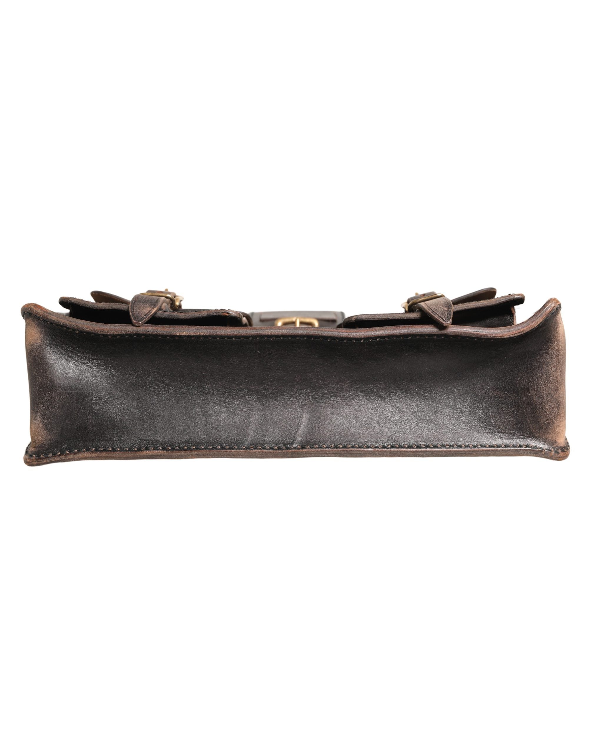 Dolce & Gabbana Black Leather Shoulder Bags