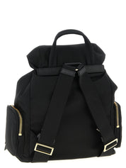 Prada Black Recycled Polyamide Backpacks