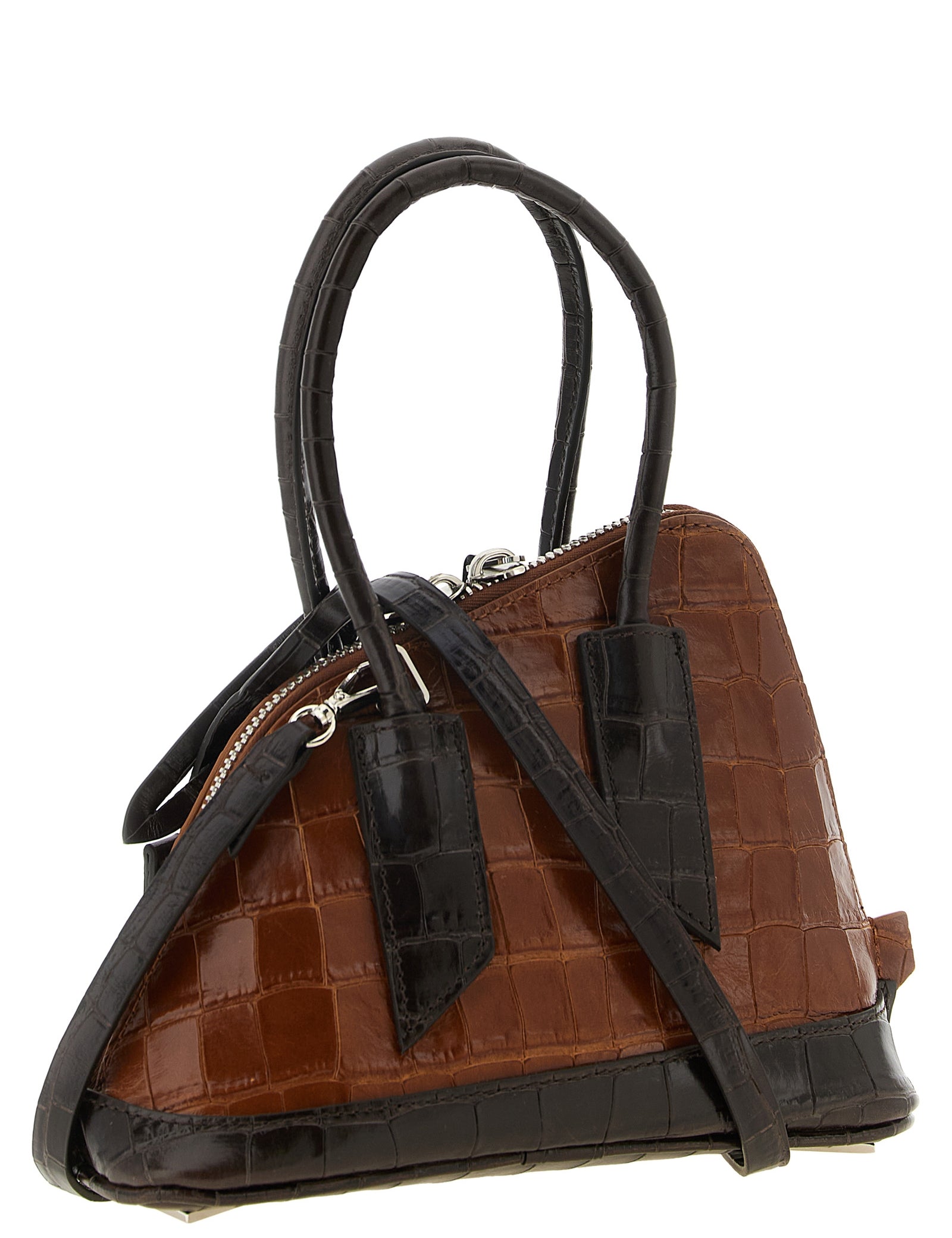 The Attico Brown Calfskin Handbags