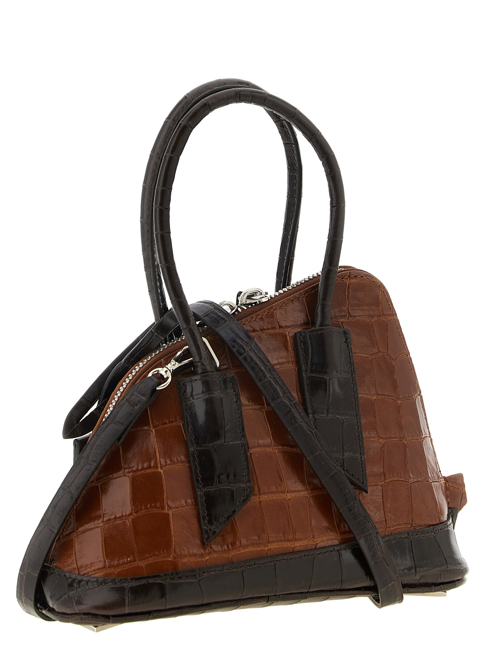 The Attico Brown Calfskin Handbags