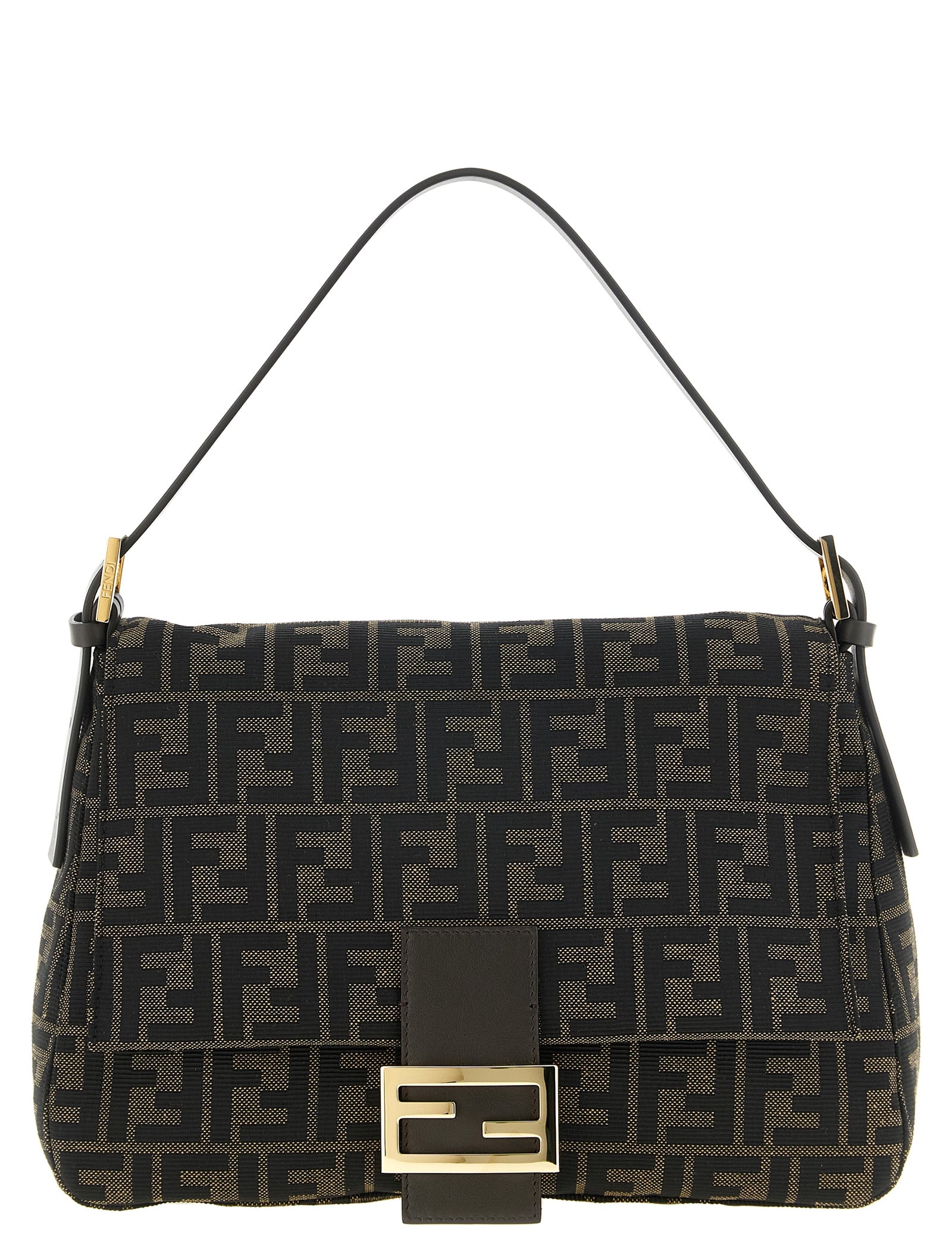 Fendi Brown Polyester Shoulder Bag