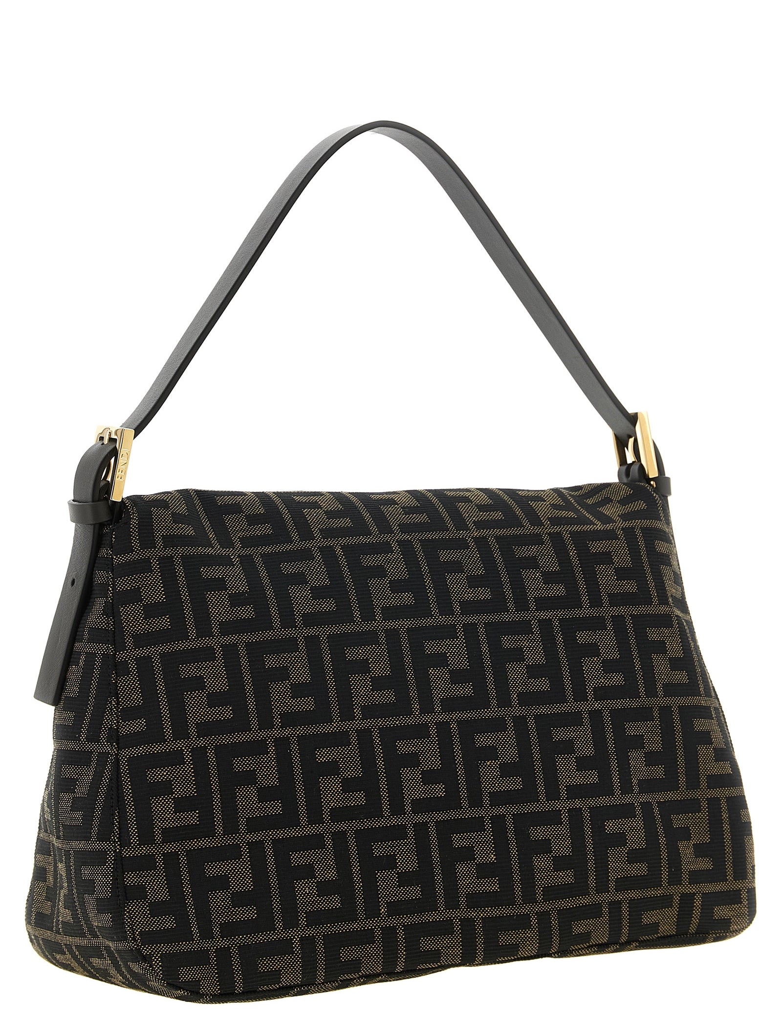 Fendi Brown Polyester Shoulder Bag