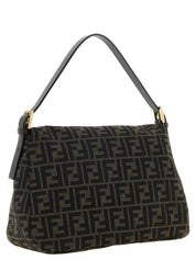 Fendi Brown Polyester Shoulder Bag