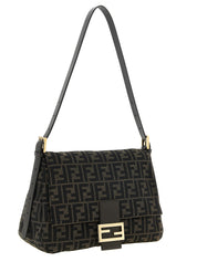 Fendi Brown Polyester Shoulder Bag
