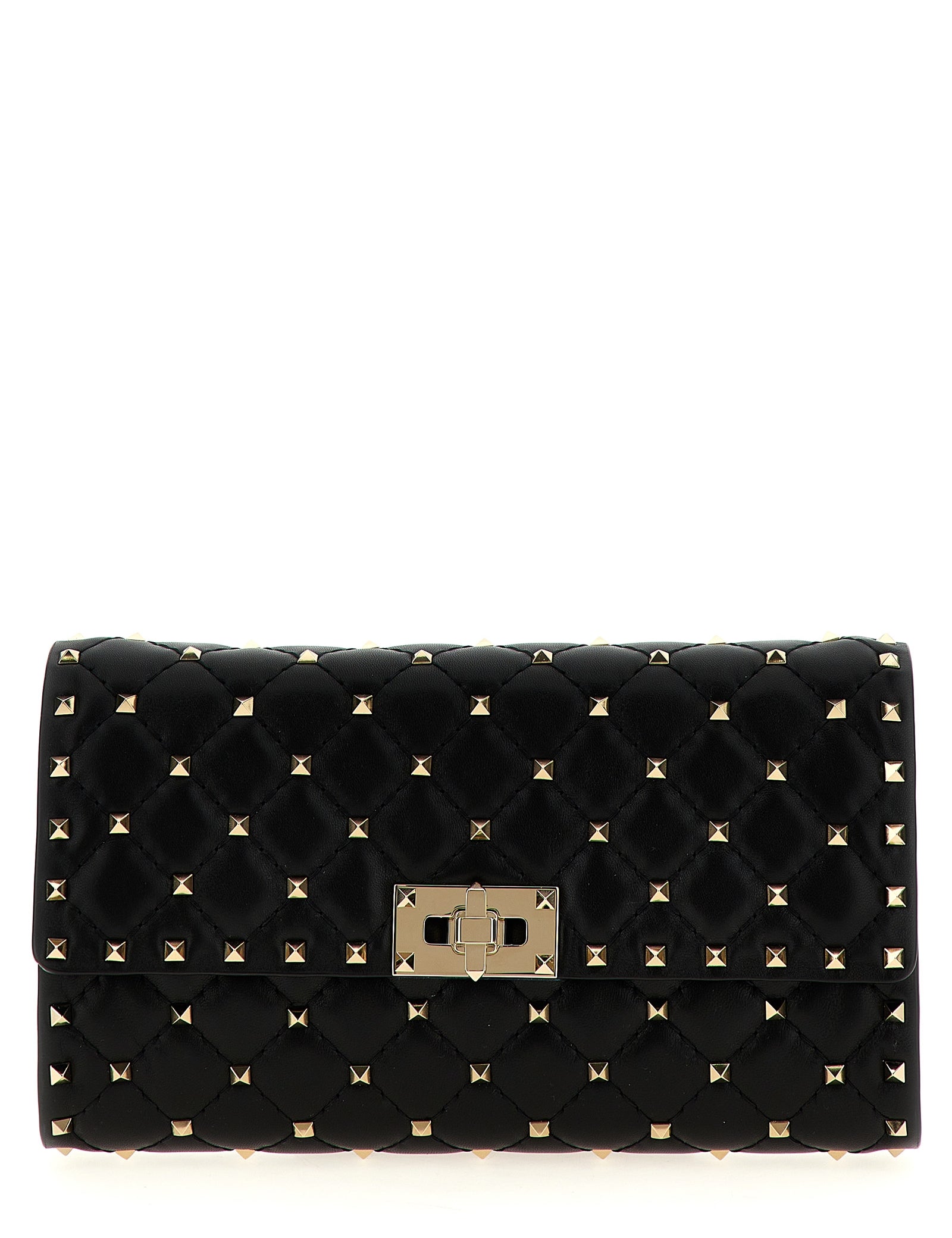 Valentino Garavani Black Lamb Leather Shoulder Bag