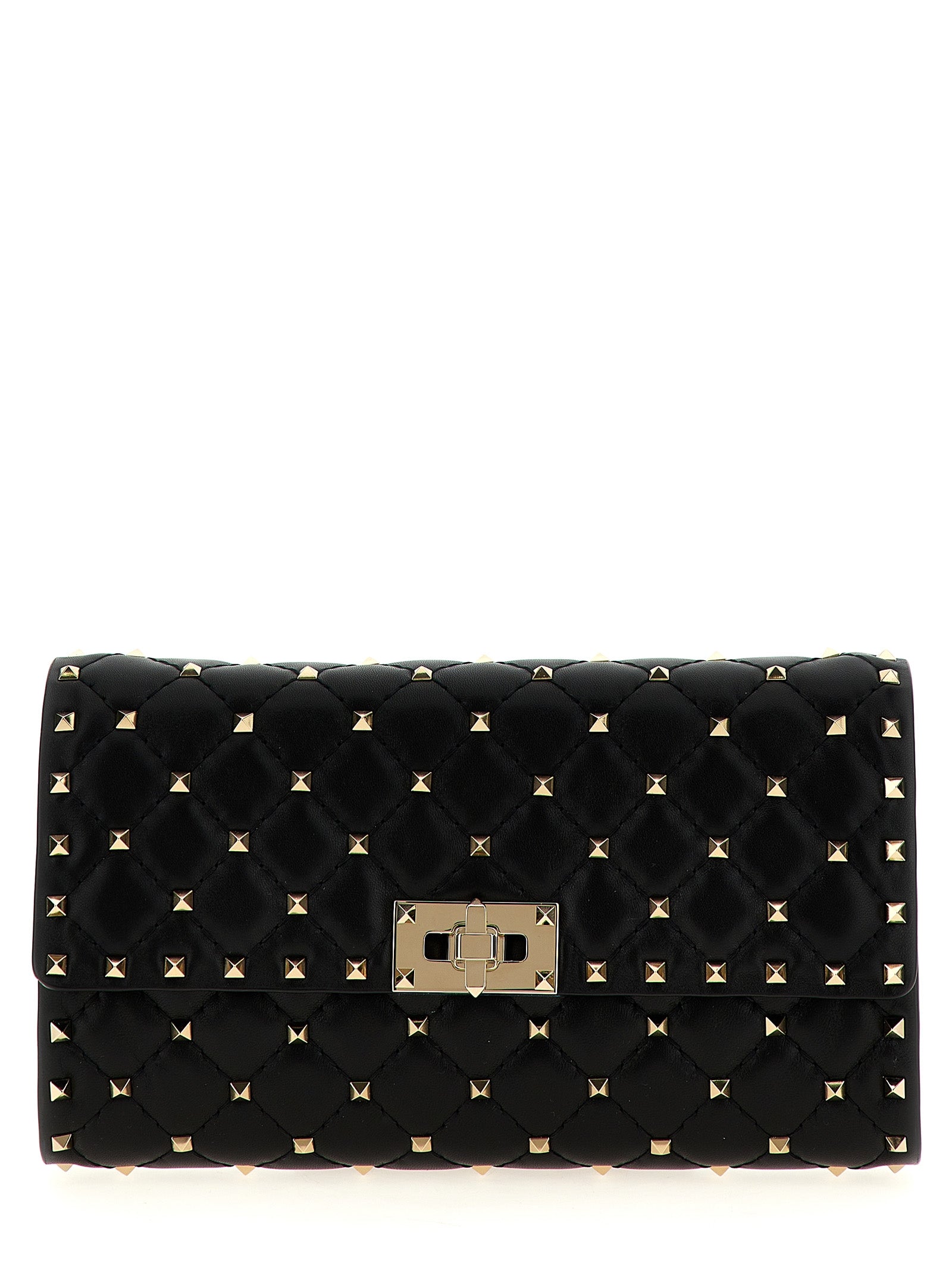 Valentino Garavani Black Lamb Leather Shoulder Bag