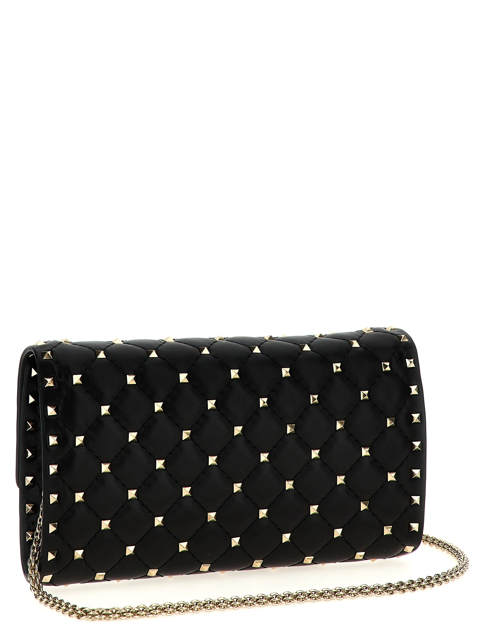 Valentino Garavani Black Lamb Leather Shoulder Bag